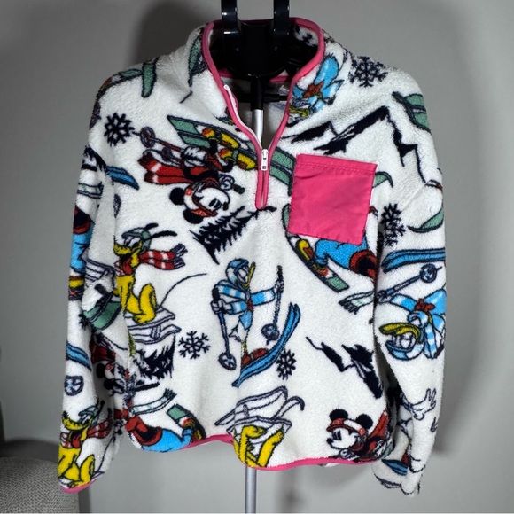 Disney Sweaters - Disney Pink and Blue Fleece Pullover